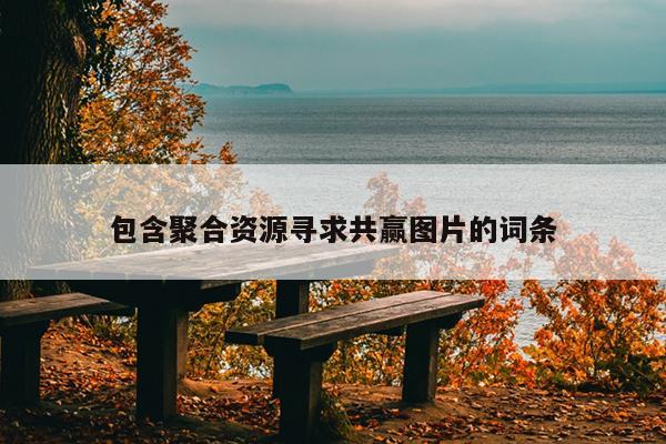 包含聚合资源寻求共赢图片的词条 包含聚合资源寻求共赢图片的词条