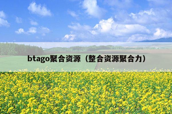 btago聚合资源(整合资源聚合力) btago聚合资源(整合资源聚合力)