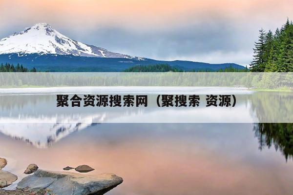 聚合资源搜索网(聚搜索 资源) 聚合资源搜索网(聚搜索 资源)