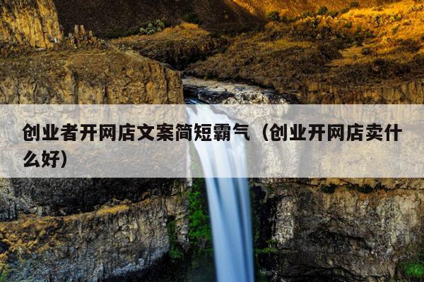 创业者开网店文案简短霸气(创业开网店卖什么好) 创业者开网店文案简短霸气(创业开网店卖什么好)