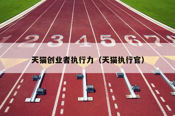 天猫创业者执行力(天猫执行官) 天猫创业者执行力(天猫执行官)