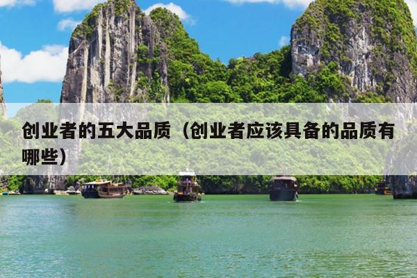 创业者的五大品质（创业者应该具备的品质有哪些）
