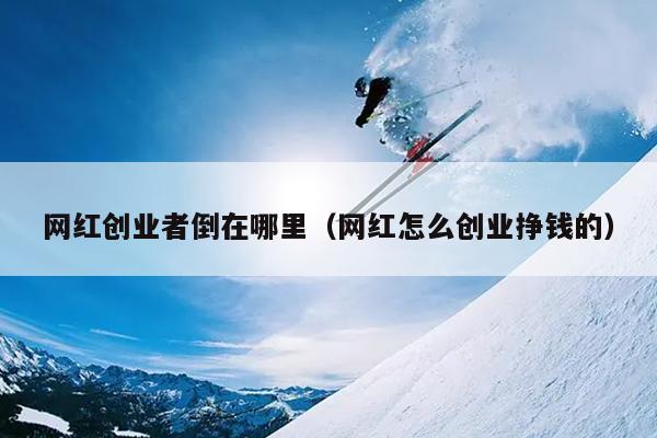 网红创业者倒在哪里(网红怎么创业挣钱的) 网红创业者倒在哪里(网红怎么创业挣钱的)