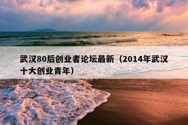 武汉80后创业者论坛最新(2014年武汉十大创业青年) 武汉80后创业者论坛最新(2014年武汉十大创业青年)