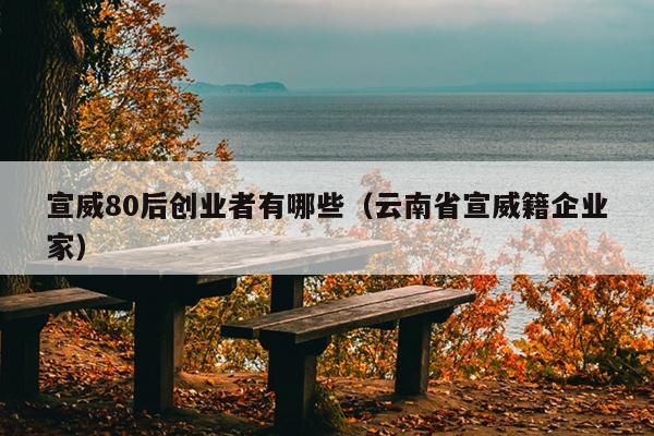 宣威80后创业者有哪些(云南省宣威籍企业家) 宣威80后创业者有哪些(云南省宣威籍企业家)