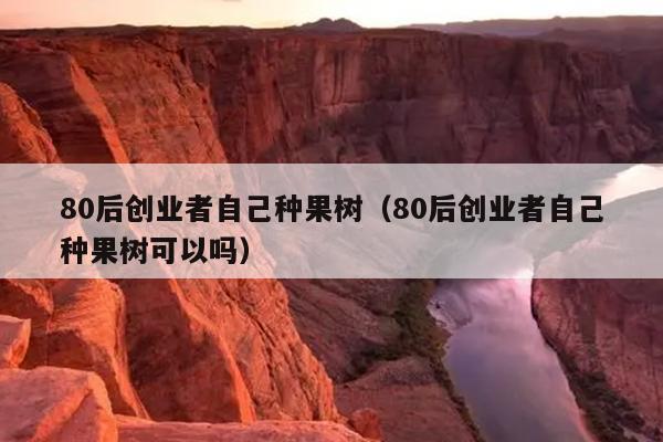 80后创业者自己种果树(80后创业者自己种果树可以吗) 80后创业者自己种果树(80后创业者自己种果树可以吗)