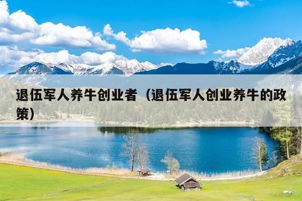 退伍军人养牛创业者(退伍军人创业养牛的政策) 退伍军人养牛创业者(退伍军人创业养牛的政策)