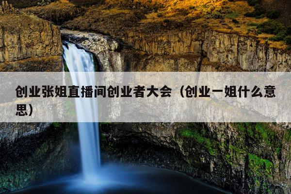 创业张姐直播间创业者大会(创业一姐什么意思) 创业张姐直播间创业者大会(创业一姐什么意思)