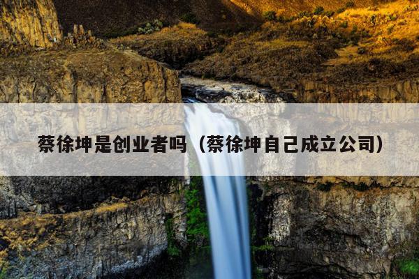 蔡徐坤是创业者吗(蔡徐坤自己成立公司) 蔡徐坤是创业者吗(蔡徐坤自己成立公司)
