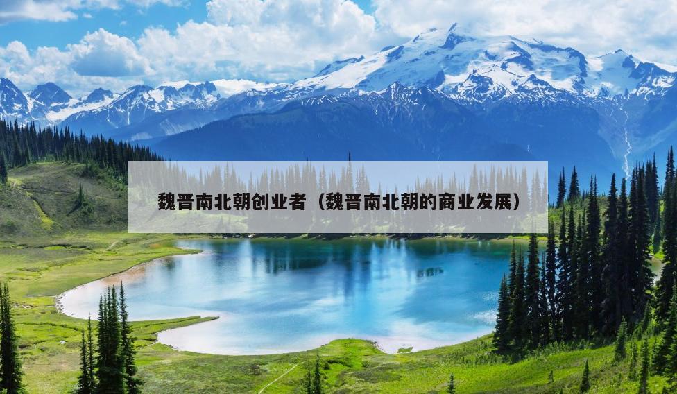 魏晋南北朝创业者(魏晋南北朝的商业发展) 魏晋南北朝创业者(魏晋南北朝的商业发展)