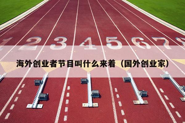 海外创业者节目叫什么来着(国外创业家) 海外创业者节目叫什么来着(国外创业家)